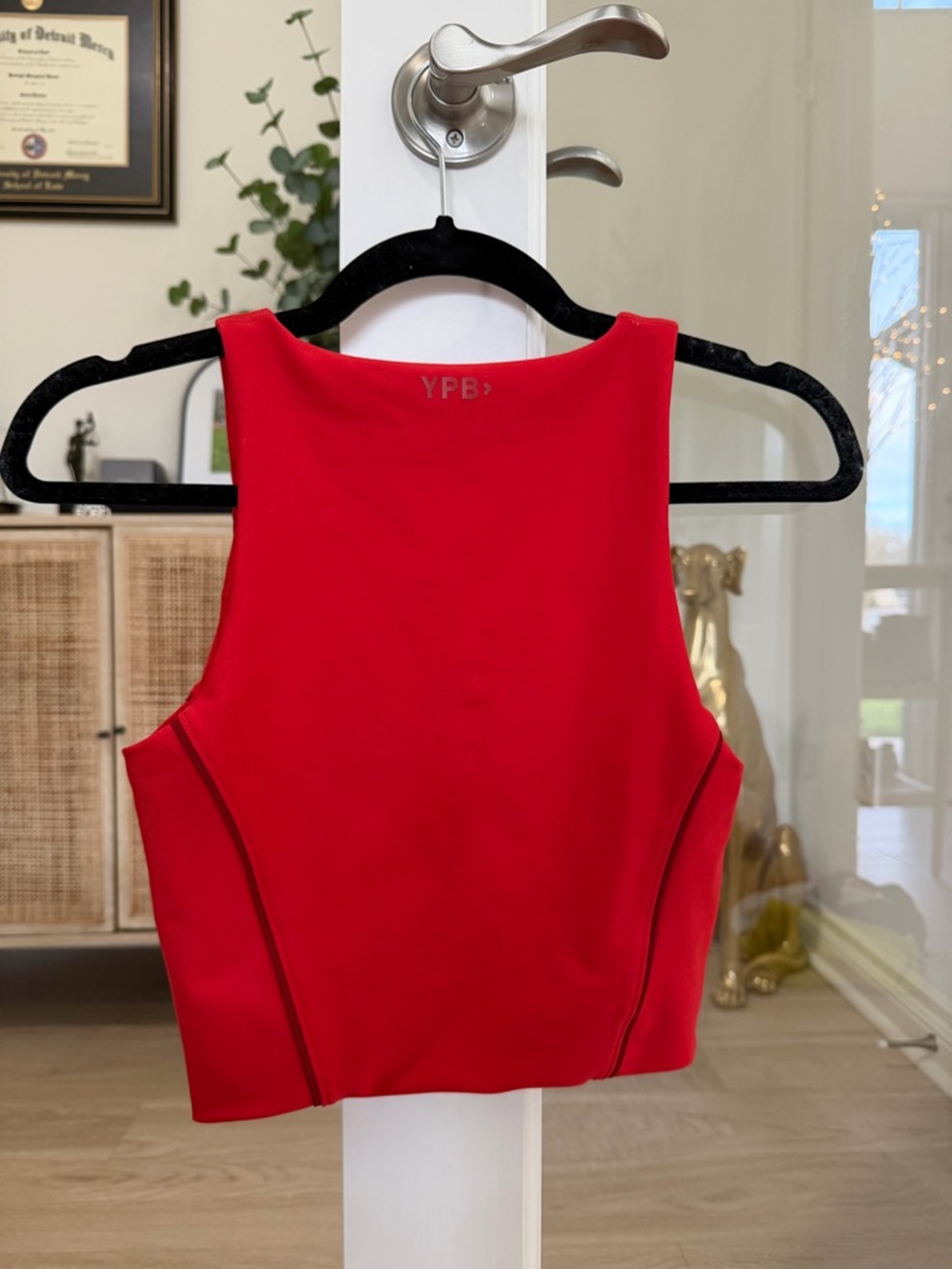 Abercrombie & Fitch YPB Red V-Neck Sports Bra - Picture 2 of 3